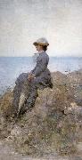 Nicolae Grigorescu On the Sea Shore painting